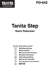 Tanita Step PD-642 Mode D'emploi