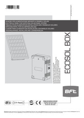 Bft ECOSOL BOX Instructions D'utilisation Et D'installation