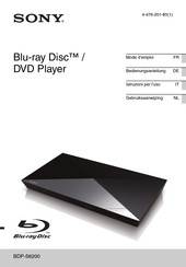 Sony BDP-S6200 Mode D'emploi