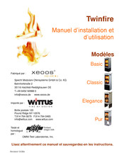 xeoos Twinfire Pur Manuel D'installation Et D'utilisation