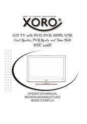 Xoro HTC 2228D Mode D'emploi