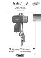 Tractel Tralift TS 2000 Instructions D'emploi Et D'entretien