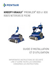 Pentair Kreepy Krauly Prowler 830 Guide D'installation Et D'utilisation