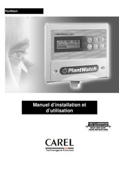 Carel PlantWatch PLW00B0000 Manuel D'installation Et D'utilisation