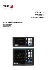 Fagor NV-11 Manuel D'installation