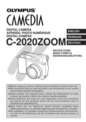 Olympus CAMEDIA C-2020ZOOM Mode D'emploi