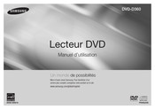 Samsung DVD-D360 Manuel D'utilisation