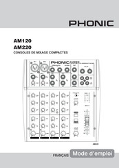 Phonic AM120 Mode D'emploi