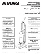Eureka 4700 Série Guide Du Propriétaire
