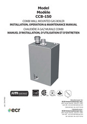 ECR CCB-150 Manuel D'installation, D'utilisation Et D'entretien
