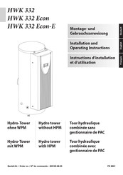 Dimplex HWK 332 Instructions D'installation Et D'utilisation