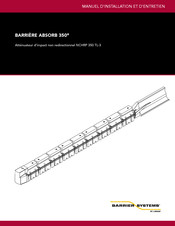 Barrier Systems ABSORB 350 Manuel D'installation Et D'entretien