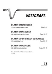 VOLTCRAFT DL-111K Mode D'emploi