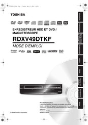 Toshiba RDXV49DTKF Mode D'emploi