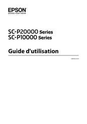 Epson SureColor SC-P10000 Série Guide D'utilisation