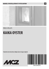 MCZ KAIKA OYSTER Manuel D'installation Et D'utilisation