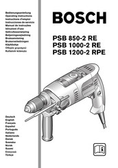 Bosch PSB 1000-2 RE Instructions D'emploi