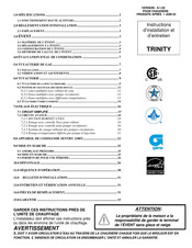 NY Thermal TRINITY T200 Instructions D'installation Et D'entretien