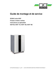 REMKO WSP 180 Duo Instructions De Montage Et De Service
