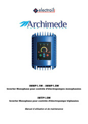 electroil Archimede IMTP1.5W Manuel D'utilisation Et De Maintenance