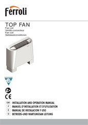Ferroli Top Fan 80 Manuel D'installation Et D'utilisation