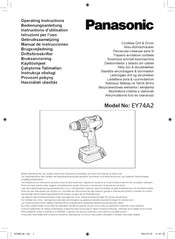 Panasonic EY74A2 Instructions D'utilisation