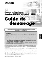 Canon CanoScan N1220U Guide De Démarrage