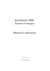 Fujitsu ScanPartner 600C Manuel D'utilisation