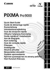 Canon PIXMA Pro 9000 Guide De Démarrage Rapide