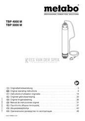 Metabo TBP 4000 M Instructions D'utilisation Originales