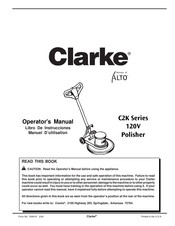 Clarke ALTO C2K Série Manuel D'utilisation