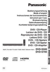 Panasonic DVD-S700 Mode D'emploi
