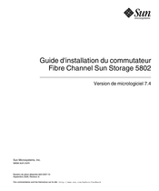 Sun 5802 Guide D'installation