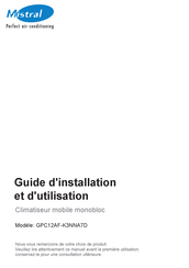 Mistral GPC12AF-K3NNA7D Guide D'installation