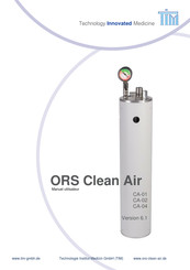 TIM ORS Clean Air CA-02 Manuel Utilisateur