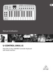 Behringer U-CONTROL UMA25S Manuel D'utilisation