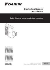 Daikin EDLQ016CA3W1 Guide De Référence Installateur