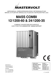 Mastervolt MASS COMBI 12/1200-60 Manuel D'utilisation