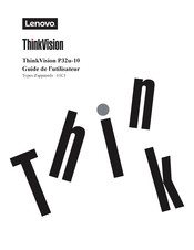 Lenovo ThinkVision P32u-10 Guide De L'utilisateur