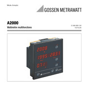 Gossen Metrawatt A2000 Mode D'emploi