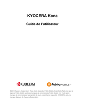 Kyocera Kona Guide De L'utilisateur