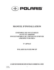 Polaris PROSPECTOR PRO Manuel D'installation