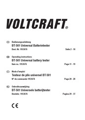 Voltcraft BT-501 Mode D'emploi