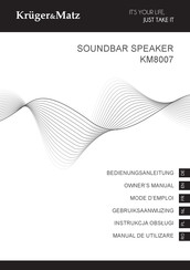 Krüger & Matz KM8007 Mode D'emploi