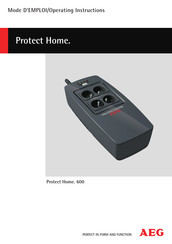 AEG Protect Home. 600 Mode D'emploi