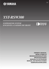 Yamaha YST-RSW300 Mode D'emploi