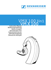Sennheiser Communications VMX 100 3in1 Notice D'emploi