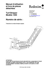 Redexim Turf-Stripper 1200 Manuel D'utilisation