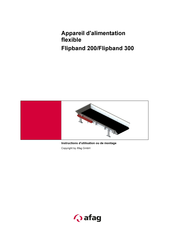 Afag Flipband 200 Instructions D'utilisation Et De Montage