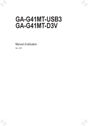 Gigabyte GA-G41MT-USB3 Manuel D'utilisation